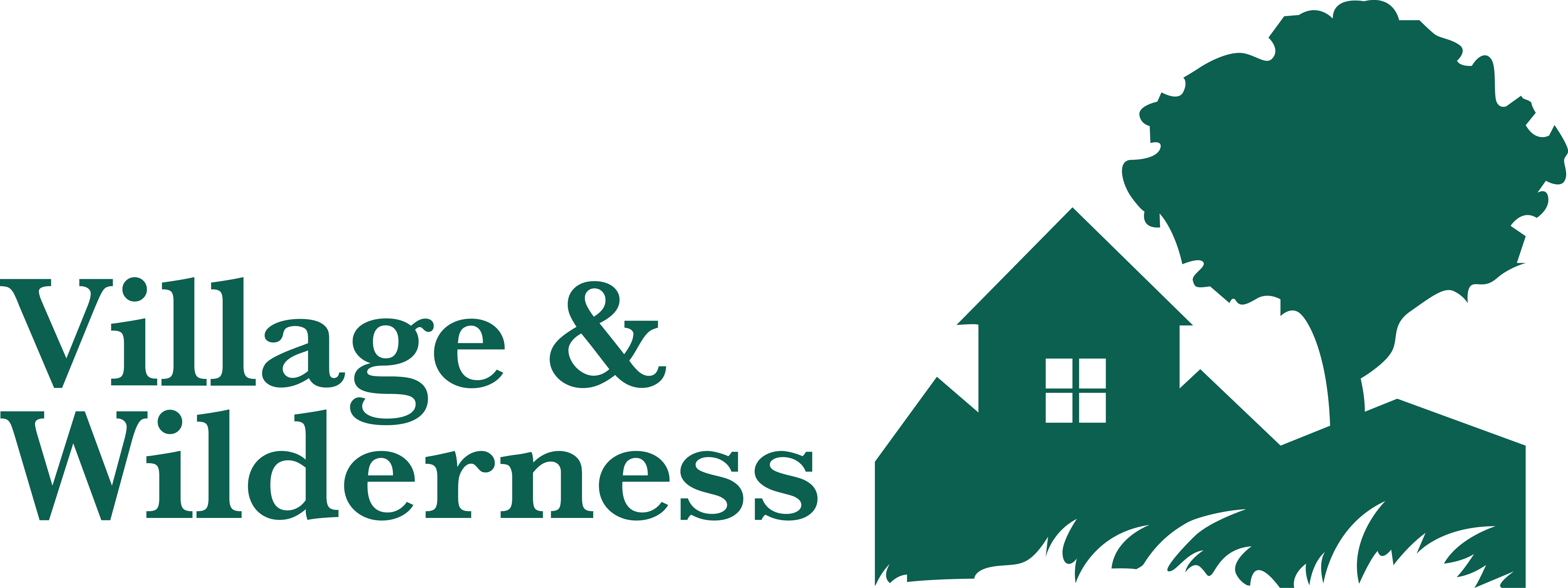 Village and Wilderness Logo - Green - Web Ready